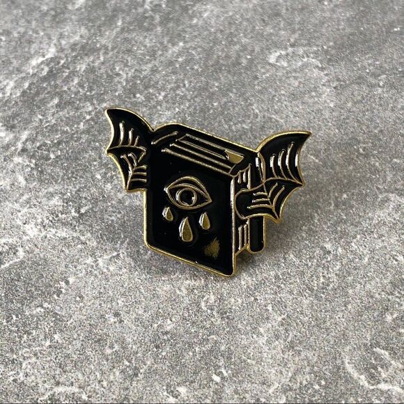 Evil Eye Book Enamel Pin/ Brooch Lapel - Picture 2 of 6